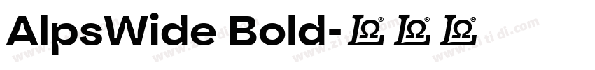 AlpsWide Bold字体转换
